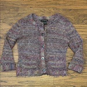 52 Weekends Multicolor Textured Cardigan